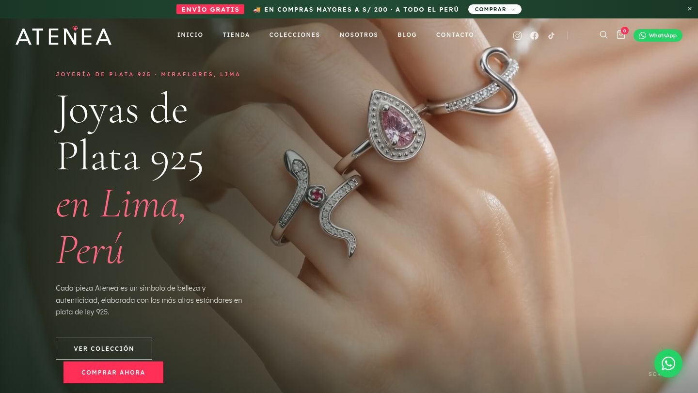 Atenea Joyería Perú – Joyas de Plata 925