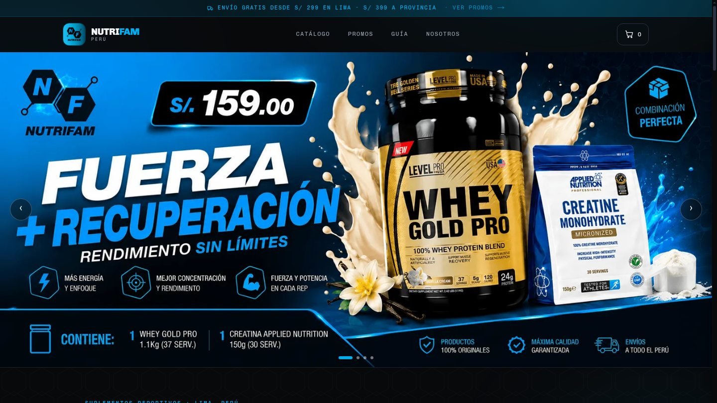 Nutri Fam Perú – Tienda de suplementos deportivos en Lima