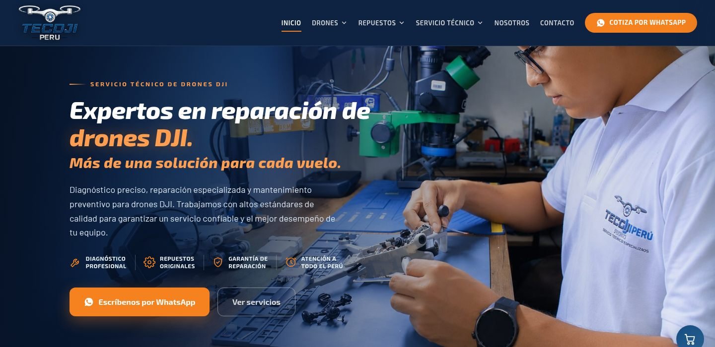 TECDJI PERÚ – Servicio técnico de drones DJI en Lima